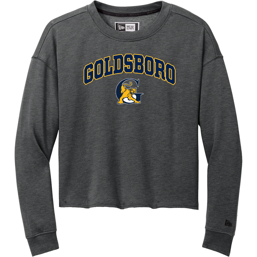 Goldsboro Cougars <span class="pdp-name-mascot">Goldsboro Cougars</span> New Era Women's Tri-Blend Fleece Long Sleeve Crew