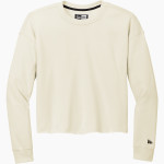 Lansing Bobcats Bobcats New Era Women's Tri-Blend Fleece Long Sleeve Crew Front Thumbnail
