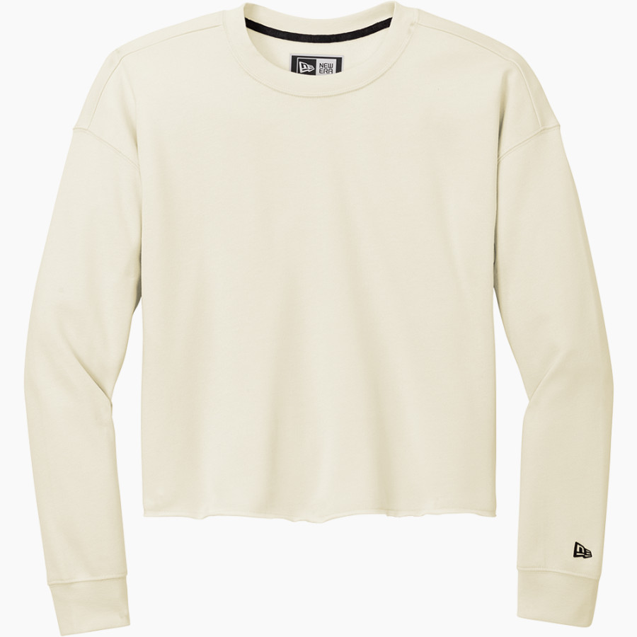 Lansing Bobcats Bobcats New Era Women's Tri-Blend Fleece Long Sleeve Crew