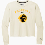 LYNNWOOD HIGH SCHOOL ROYALS <span class="pdp-name-mascot">LYNNWOOD ROYALS</span> New Era Women's Tri-Blend Fleece Long Sleeve Crew Front Thumbnail