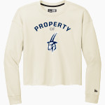 Lawrence University Vikings Online Store New Era Women's Tri-Blend Fleece Long Sleeve Crew Front Thumbnail