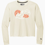 Shark Research & Conservation The Official Online Store New Era Women's Tri-Blend Fleece Long Sleeve Crew Front Thumbnail