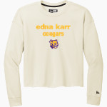 EDNA KARR HIGH SCHOOL COUGARS New Era Women's Tri-Blend Fleece Long Sleeve Crew Front Thumbnail