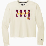 Au Gres-Sims HIGH SCHOOL WOLVERINES New Era Women's Tri-Blend Fleece Long Sleeve Crew Front Thumbnail