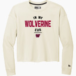 Willamette Wolverines <span class="pdp-name-mascot">Willamette Wolverines</span> New Era Women's Tri-Blend Fleece Long Sleeve Crew Front Thumbnail