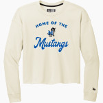 MacArthur Elementary Mustangs New Era Women's Tri-Blend Fleece Long Sleeve Crew Front Thumbnail