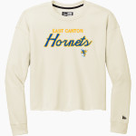 EAST CANTON HIGH SCHOOL HORNETS New Era Women's Tri-Blend Fleece Long Sleeve Crew Front Thumbnail