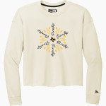 CRANDALL HIGH SCHOOL PIRATES New Era Women's Tri-Blend Fleece Long Sleeve Crew Front Thumbnail