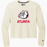 ATLANTA HIGH SCHOOL BULLDOGS <span class="pdp-name-mascot">ATLANTA BULLDOGS</span> New Era Women's Tri-Blend Fleece Long Sleeve Crew Front Thumbnail