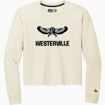 WESTERVILLE CENTRAL WARHAWKS New Era Women's Tri-Blend Fleece Long Sleeve Crew Front Thumbnail