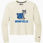 Winfield Elementary Wildcats <span class="pdp-name-mascot">Winfield Elementary Wildcats</span> New Era Women's Tri-Blend Fleece Long Sleeve Crew Front Thumbnail