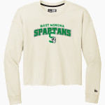 WEST MONONA HIGH SCHOOL SPARTANS New Era Women's Tri-Blend Fleece Long Sleeve Crew Front Thumbnail
