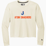 Johnson Atom Smashers New Era Women's Tri-Blend Fleece Long Sleeve Crew Front Thumbnail