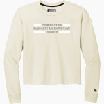 Manhattan Christian Thunder <span class="pdp-name-mascot">Manhattan Christian Thunder</span> New Era Women's Tri-Blend Fleece Long Sleeve Crew Front Thumbnail