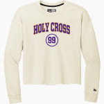Holy Cross Crusaders <span class="pdp-name-mascot">Holy Cross School Crusaders</span> New Era Women's Tri-Blend Fleece Long Sleeve Crew Front Thumbnail