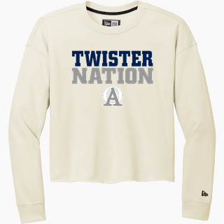 New Era Women's Tri-Blend Fleece Long Sleeve Crew