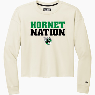 New Era Women's Tri-Blend Fleece Long Sleeve Crew