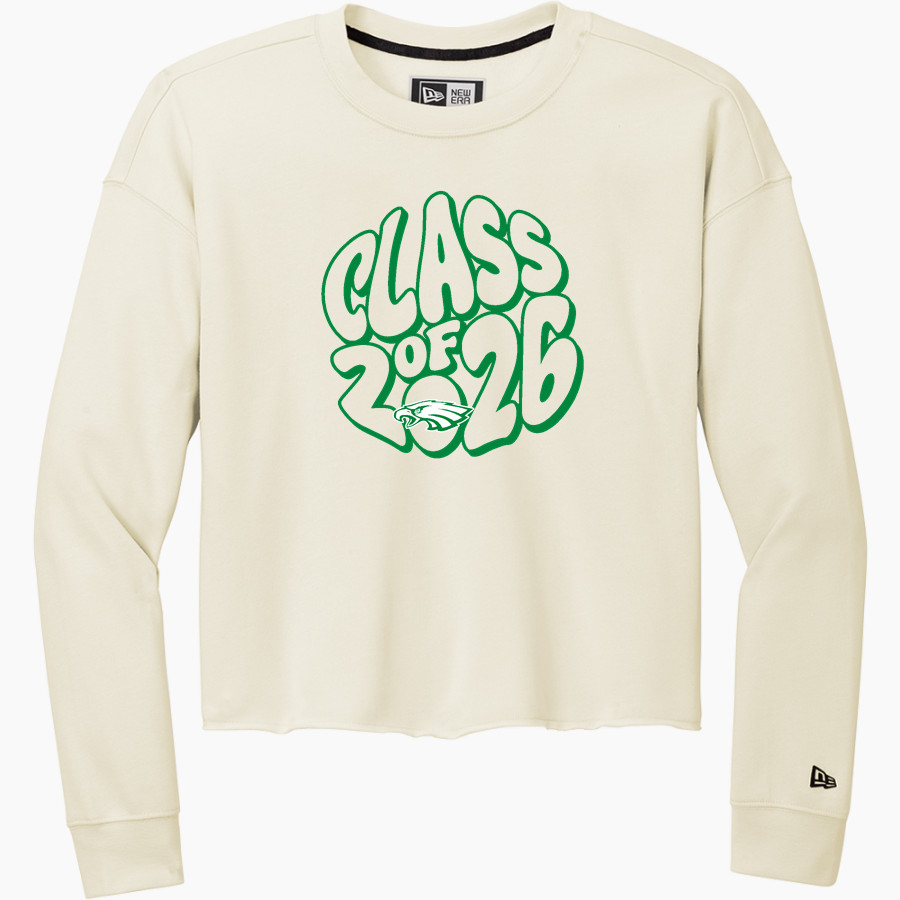 Eastern Alamance Eagles New Era Women's Tri-Blend Fleece Long Sleeve Crew