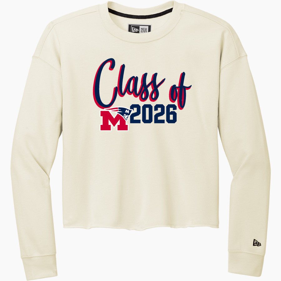 Marion Patriots <span class="pdp-name-mascot">Marion High School Patriots</span> New Era Women's Tri-Blend Fleece Long Sleeve Crew