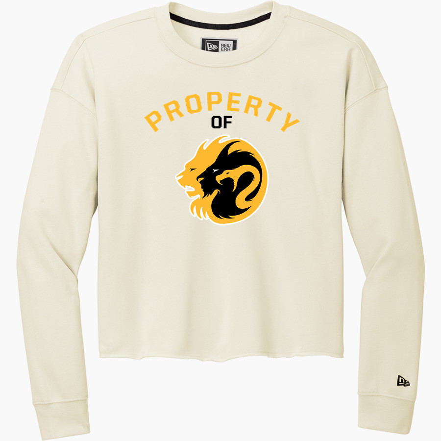 LYNNWOOD HIGH SCHOOL ROYALS <span class="pdp-name-mascot">LYNNWOOD ROYALS</span> New Era Women's Tri-Blend Fleece Long Sleeve Crew