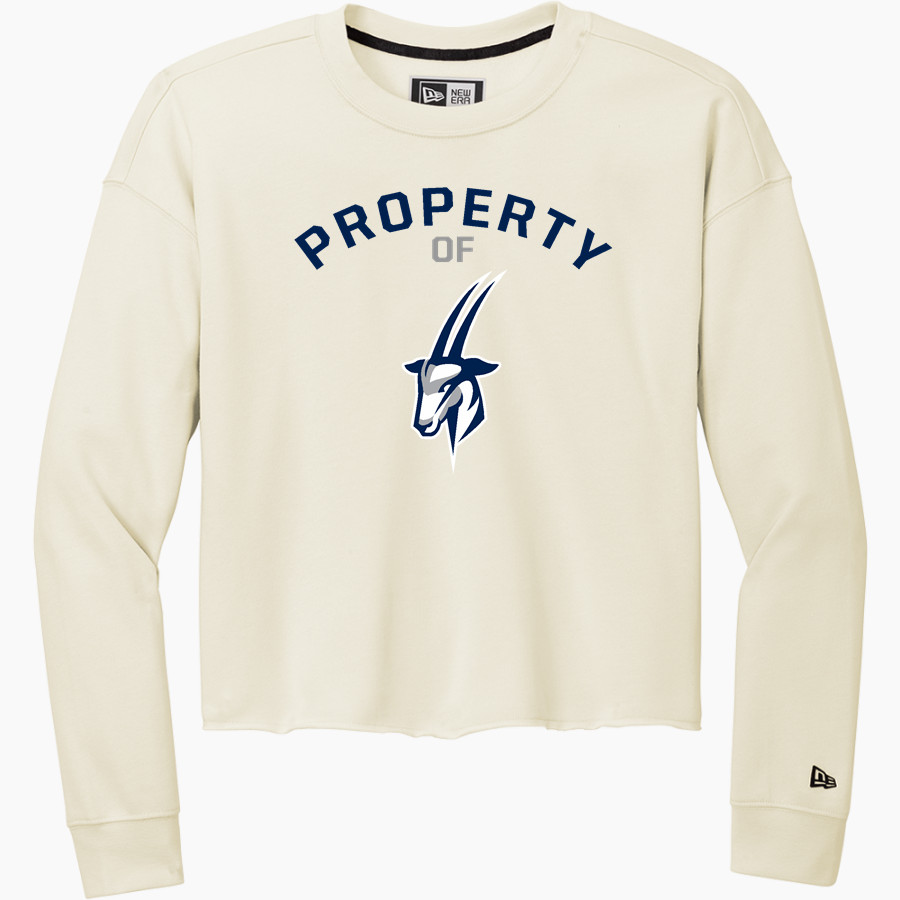 Lawrence University Vikings Online Store New Era Women's Tri-Blend Fleece Long Sleeve Crew