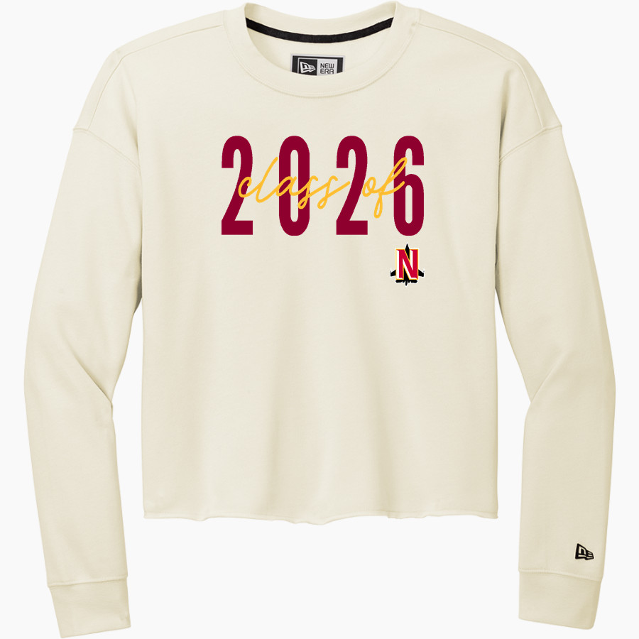 NORTHEASTERN HIGH SCHOOL JETS New Era Women's Tri-Blend Fleece Long Sleeve Crew