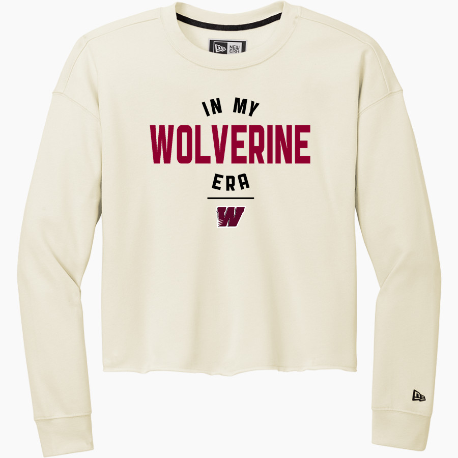 Willamette Wolverines <span class="pdp-name-mascot">Willamette Wolverines</span> New Era Women's Tri-Blend Fleece Long Sleeve Crew