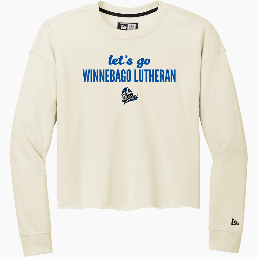 Winnebago Lutheran Vikings Online Store New Era Women's Tri-Blend Fleece Long Sleeve Crew