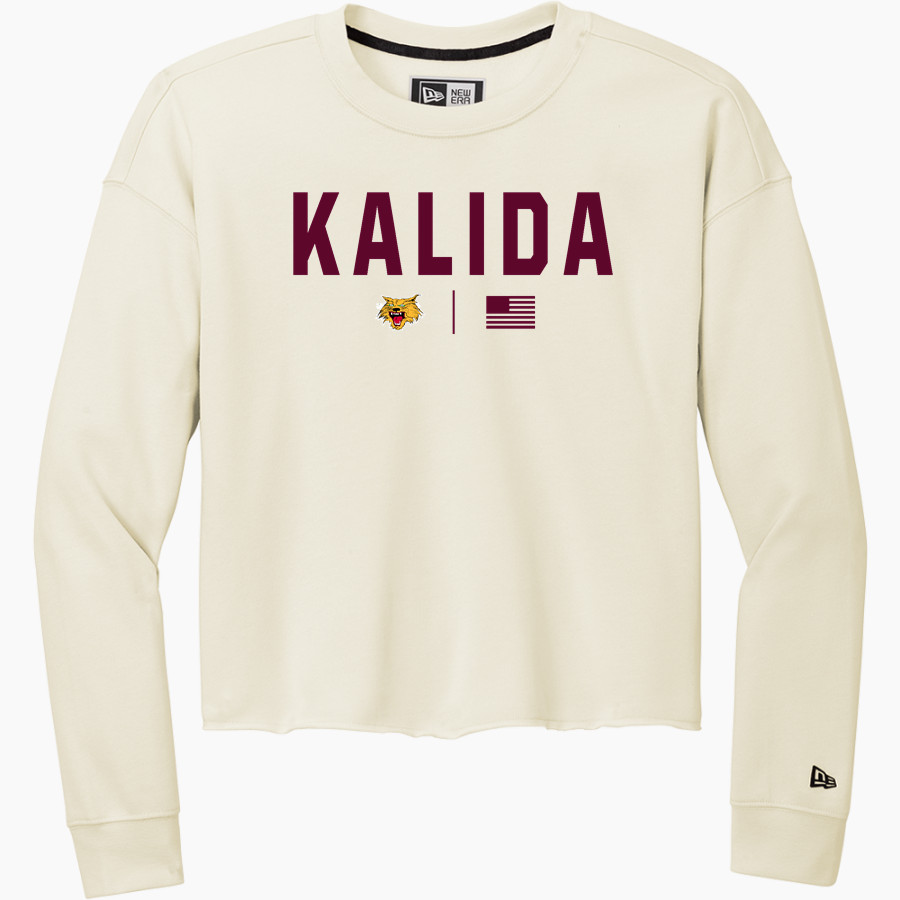 KALIDA HIGH SCHOOL WILDCATS <span class="pdp-name-mascot">KALIDA WILDCATS</span> New Era Women's Tri-Blend Fleece Long Sleeve Crew