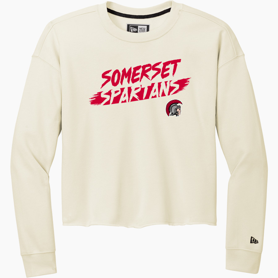 SOMERSET HIGH SCHOOL SPARTANS <span class="pdp-name-mascot">SOMERSET SPARTANS</span> New Era Women's Tri-Blend Fleece Long Sleeve Crew