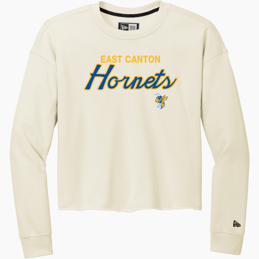 EAST CANTON HIGH SCHOOL HORNETS New Era Women's Tri-Blend Fleece Long Sleeve Crew