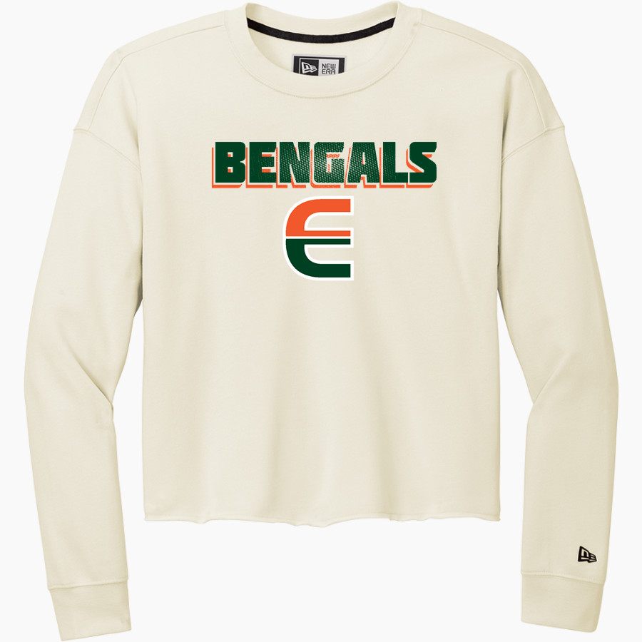 Plainfield East Bengals <span class="pdp-name-mascot">Plainfield East</span> New Era Women's Tri-Blend Fleece Long Sleeve Crew