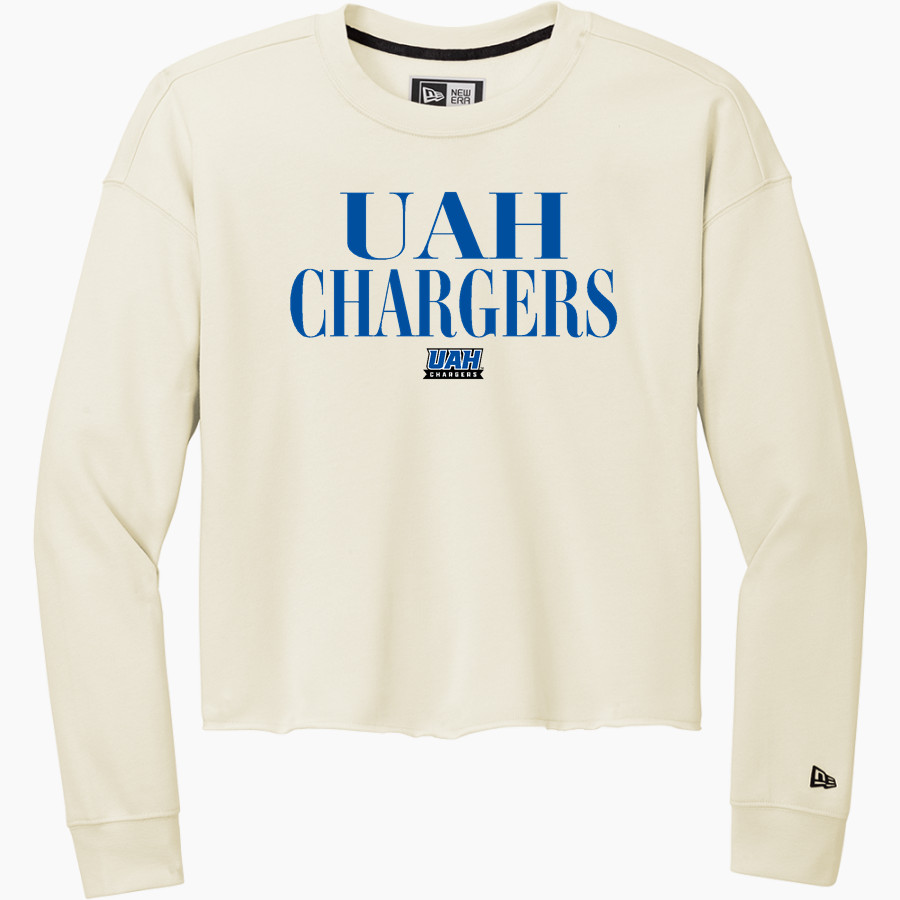UAH Chargers <span class="pdp-name-mascot">University of Alabama Chargers</span> New Era Women's Tri-Blend Fleece Long Sleeve Crew