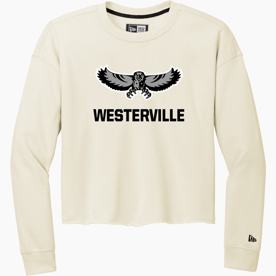 WESTERVILLE CENTRAL WARHAWKS New Era Women's Tri-Blend Fleece Long Sleeve Crew