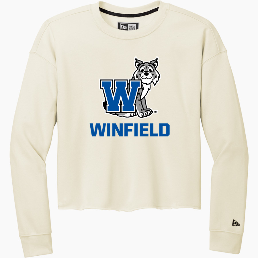 Winfield Elementary Wildcats <span class="pdp-name-mascot">Winfield Elementary Wildcats</span> New Era Women's Tri-Blend Fleece Long Sleeve Crew
