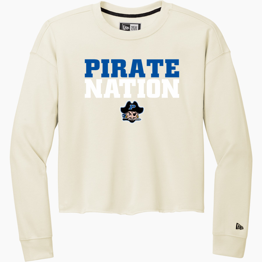PORTER HIGH SCHOOL PIRATES <span class="pdp-name-mascot">PORTER PIRATES</span> New Era Women's Tri-Blend Fleece Long Sleeve Crew