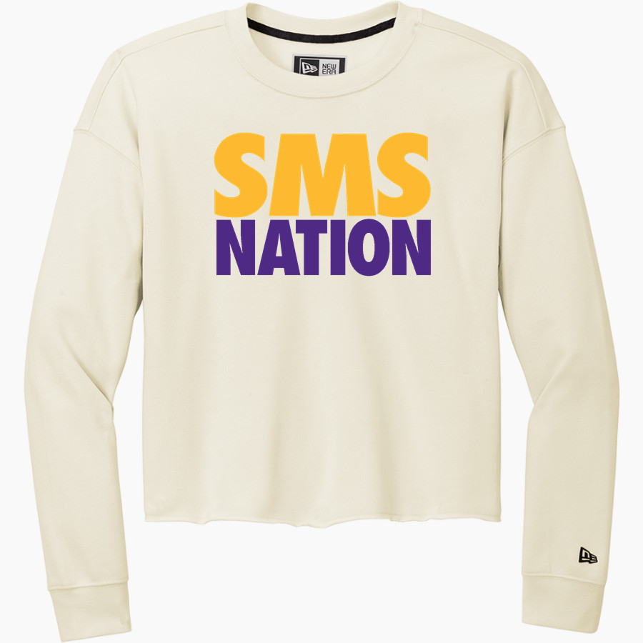 Scottsburg SMS <span class="pdp-name-mascot">Scottsburg SMS</span> New Era Women's Tri-Blend Fleece Long Sleeve Crew