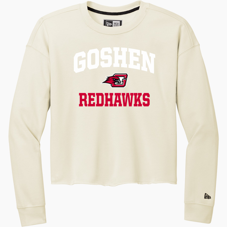 Goshen RedHawks <span class="pdp-name-mascot">Goshen RedHawks</span> New Era Women's Tri-Blend Fleece Long Sleeve Crew
