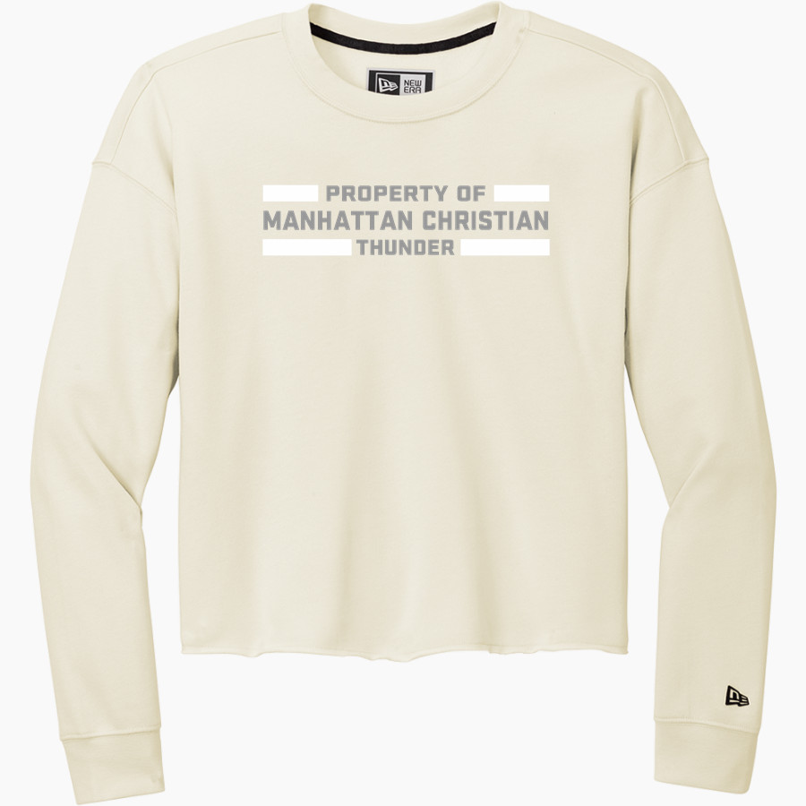 Manhattan Christian Thunder <span class="pdp-name-mascot">Manhattan Christian Thunder</span> New Era Women's Tri-Blend Fleece Long Sleeve Crew