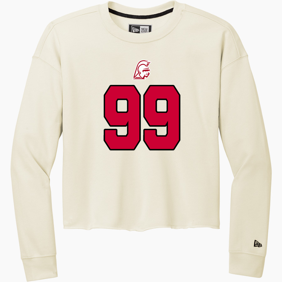 Center Grove Trojans <span class="pdp-name-mascot">Center Grove Trojans</span> New Era Women's Tri-Blend Fleece Long Sleeve Crew