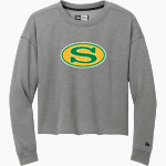 Summerville Green Wave <span class="pdp-name-mascot">Summerville Green Wave</span> New Era Women's Tri-Blend Fleece Long Sleeve Crew Front Thumbnail