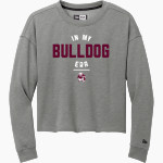 JEFFERSON HIGH SCHOOL BULLDOGS <span class="pdp-name-mascot">JEFFERSON BULLDOGS</span> New Era Women's Tri-Blend Fleece Long Sleeve Crew Front Thumbnail