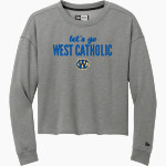 WEST PHILADELPHIA CATHOLIC HIGH SCHOOL BURRS New Era Women's Tri-Blend Fleece Long Sleeve Crew Front Thumbnail
