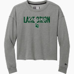 LAKE ORION HIGH SCHOOL DRAGONS <span class="pdp-name-mascot">LAKE ORION DRAGONS</span> New Era Women's Tri-Blend Fleece Long Sleeve Crew Front Thumbnail