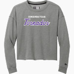 Concordia Tornados New Era Women's Tri-Blend Fleece Long Sleeve Crew Front Thumbnail