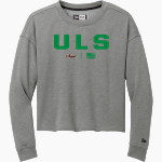 ULS Jr. Bows New Era Women's Tri-Blend Fleece Long Sleeve Crew Front Thumbnail