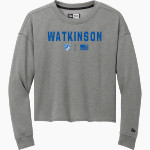 Watkinson Rams <span class="pdp-name-mascot">Watkinson Rams</span> New Era Women's Tri-Blend Fleece Long Sleeve Crew Front Thumbnail