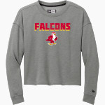 Friends FALCONS New Era Women's Tri-Blend Fleece Long Sleeve Crew Front Thumbnail