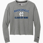 Marin Catholic Wildcats New Era Women's Tri-Blend Fleece Long Sleeve Crew Front Thumbnail