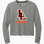 LINDSAY SCHOOL DISTRICT 9 LEOPARDS <span class="pdp-name-mascot">LINDSAY LEOPARDS</span> New Era Women's Tri-Blend Fleece Long Sleeve Crew Front Thumbnail